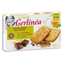 Gerblé Gerlinéa Biscuits Chocolat Céréales : Les 4 Sachets De 50 G