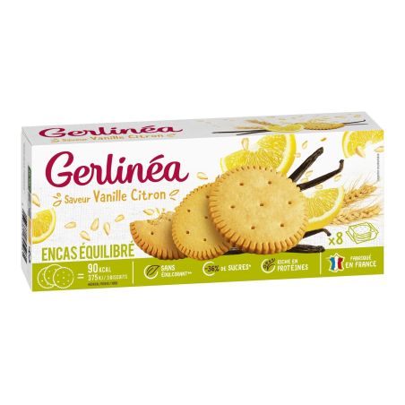 Gerblé Gerlinéa Biscuits Vanille Citron : Les 8 Sachets De 3 - 156 G