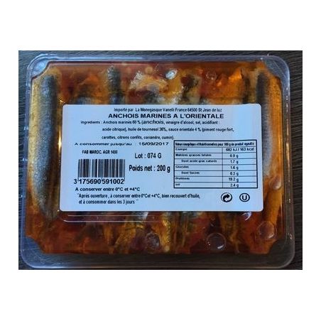 La Monegasque Anchois Orientale 200G