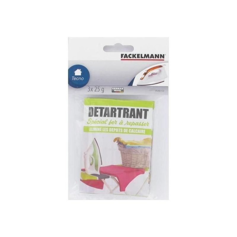 Fackelmann Top Filter Détartrant Spécial Fer À Repasser 3 X 25G