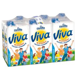 Candia Lait Demi-Écrémé Viva : Le Pack De 6 Briques D'1L