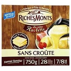 Riches Monts 750G Fromage Raclette Sans Croute