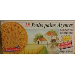 Biscuiterie D'Agen Petits Pains Azymes À La Farine Compète : Le Paquet De 18 - 250G