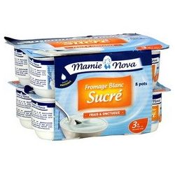 Mamie Nova Fromage Blanc Lisse Sucre 8X100G