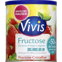 Gayelord Hauser Sucre Fructose Cristallisé Vivis : La Boite De 500 G