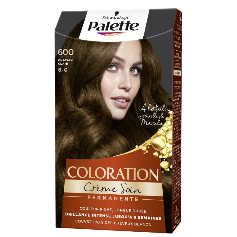 Schwarzkopf Saint Algue Palette Coloration Châtain Clair 600 : La Boite De 115 Ml