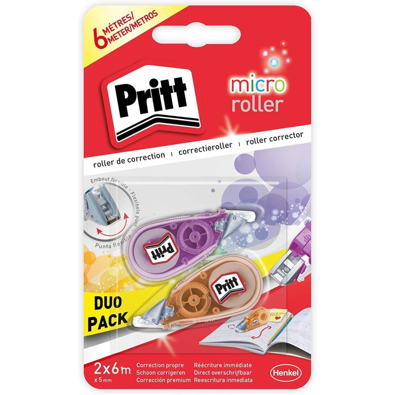 Pritt Lot 2 Micro Rolly Bande Correction