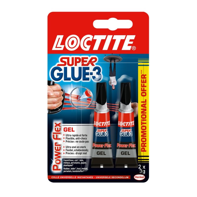 Loctite Colle Universelle Gel : Les 2 Tubes De 3G