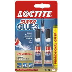 Super Glue Colle Universelle Superglue 3 : Les 2 Tubes De 3G