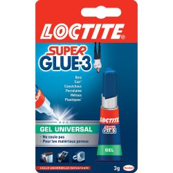 Loctite Colles Superglue3 Gel Universal : Le Tube De 3G