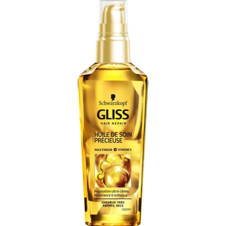 Schwarzkopf Gliss Huile Souplesse/Brillance : Le Flacon De 75 Ml