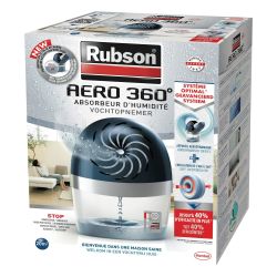 Rubson Absorbeur D'Humidité Aero 360° 20M² : L'Absorbeur + La Recharge