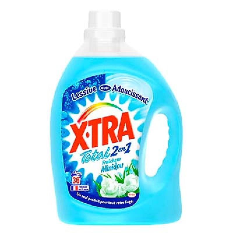 X-Tra Flacon 2.52L Lessive Liquide Total 2En1 Xtra