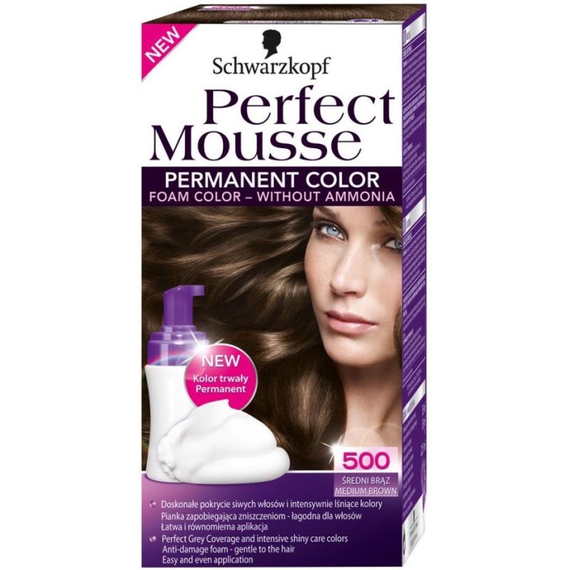 Perfect Mousse Coloration 500 Chatain Natur.Nectra Color
