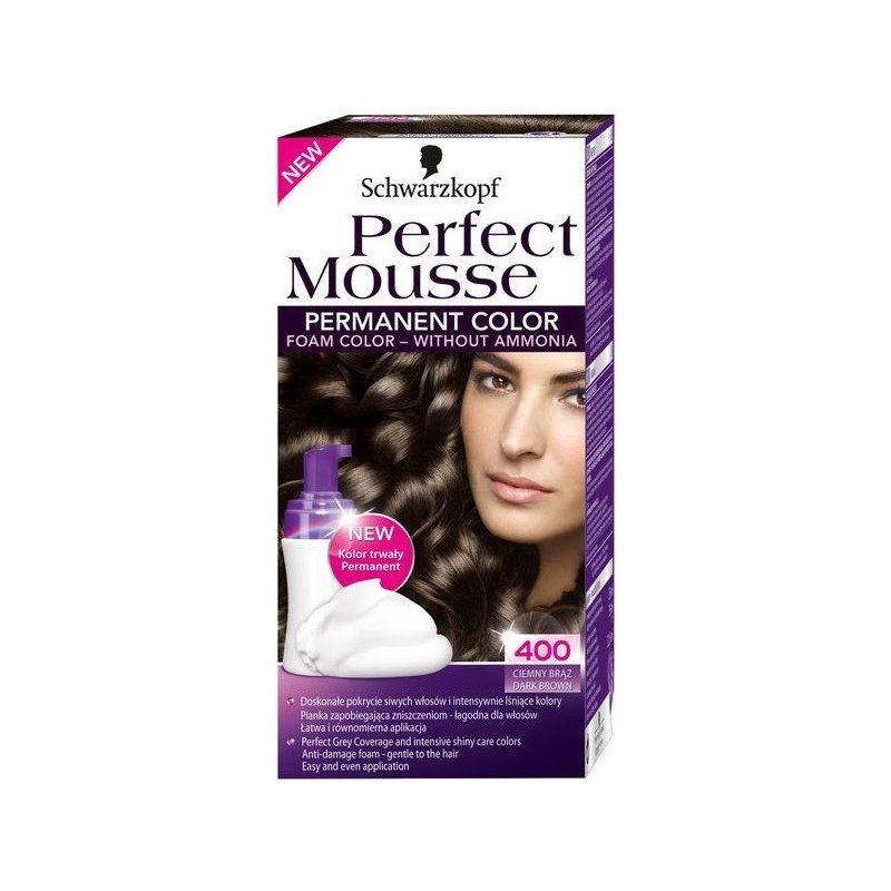 Perfect Mousse Coloration 400 Chatain Fonce Nectra Color