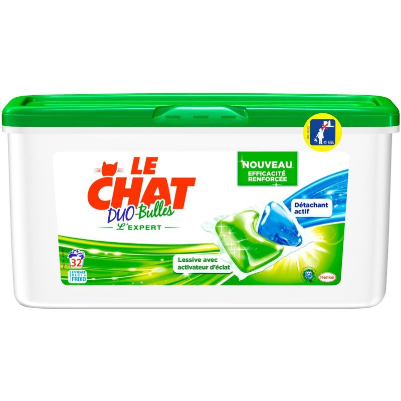 Le Chat 32 Duo-Bulles Lessive Expert