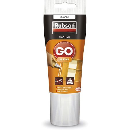 Rubson Mastic Fixation Go Je Fixe - Blanc 10T : Le Tube De 50Ml