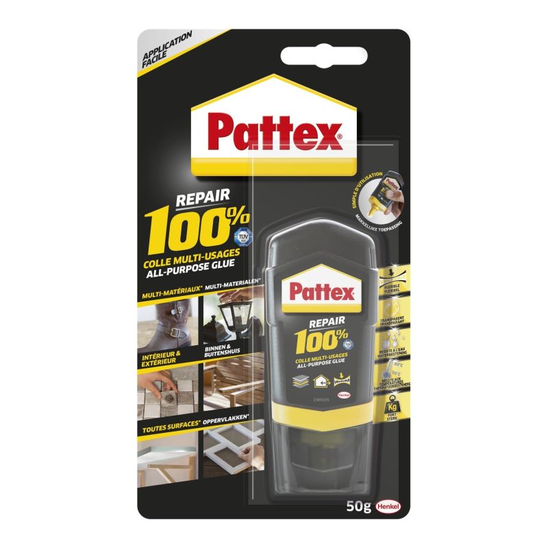 Pattex Colles Multi-Usages 100% Colle Bouteille 50G