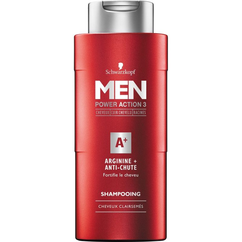 Schwarskop Schwarzkopf Men Shampooing Arginine + Anti-Chute : Le Flacon De 250 Ml