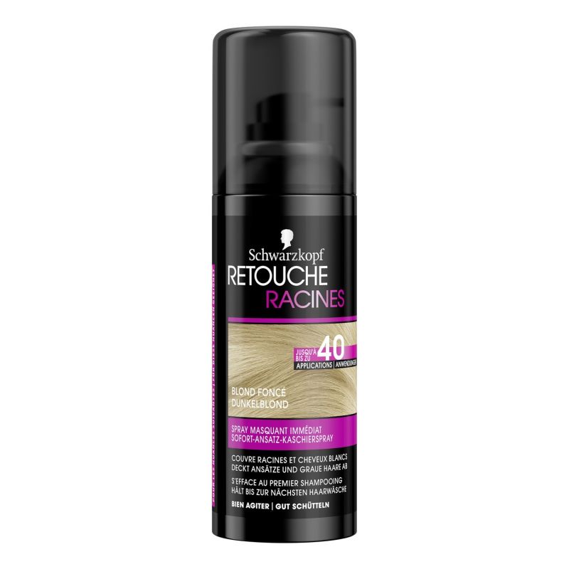 Schwarzkopf Coloration Temporaire Retouche Racines Blond Foncé : Le Vaporisateur De 120Ml