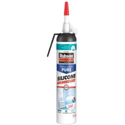 Rubson Mastic Silicone Pour Sanitaires-Coloris Blanc-Aérosol 200 Ml - 2250015