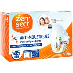 Zensect Diffuseur Électrique Anti-Moustiques, 45 Nuits : La Pièce