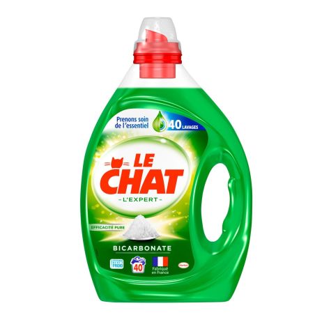 Le Chat Lessive Liquide Bicarbonate : Bidon De 2L