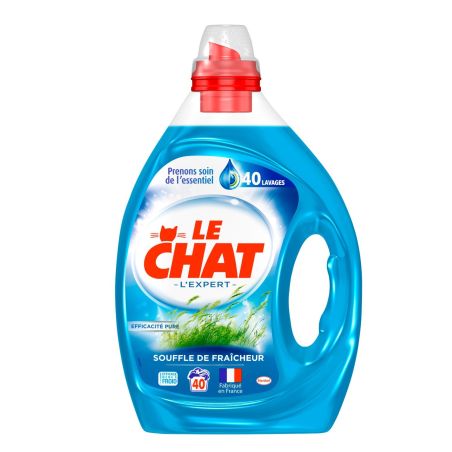 Le Chat Lessive Liquide Souffle De Fraîcheur : Bidon 2L