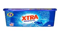 X-Tra Lessive Capsule Total + 2En1 : La Boîte De 30 Capsules