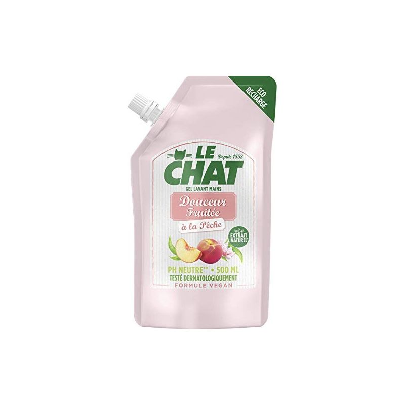 Le Chat Gel Lavant Mains Douceur Fruité À La Pêche 500 Ml