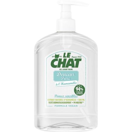 Le Chat Savon Liquide Vegan Pour Les Mains Peaux Sensibles 500Ml