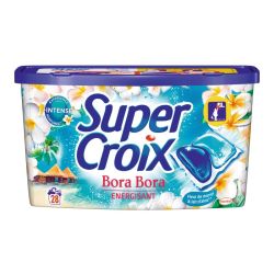 Supercroix Super Croix Lessive Capsules Bora-Bora Fleur De Monoï Et Lait D'Aloe : La Boîte 28