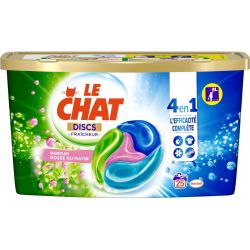 Le Chat Lessive Capsules Rosée Du Matin 4En1 : La Boîte De 25