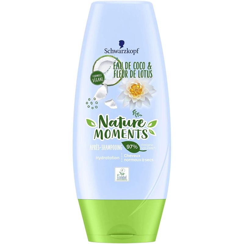 Naturale Antica Erboristeria Schwarzkopf Nature Moments Après-Shampooing Hydratation Cheveux Normaux À Secs Coco & Lotus 200 Ml