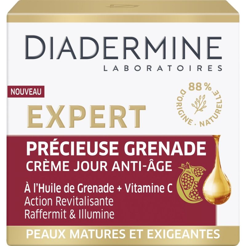 Diadermine Expert Précieuse Grenade Crème Jour Anti-Âge 50 Ml