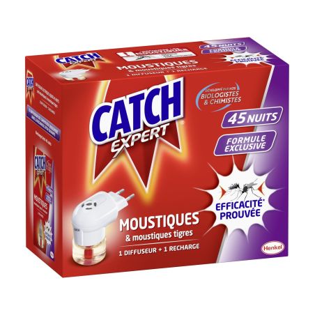 Catch Expert Diffuseur Anti-Moustique + 1 Recharge : Le La
