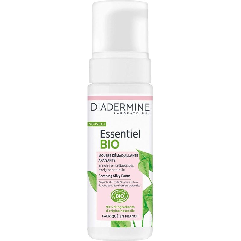 Diadermine Essentiel Bio Mousse Démaquillante Apaisante 150 Ml