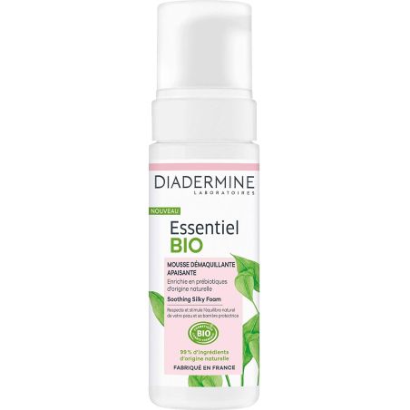 Diadermine Essentiel Bio Mousse Démaquillante Apaisante 150 Ml