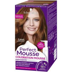 Schwarzkopf Perfect Mousse Coloration Permanente Cheveux Blonc Fonce Cuivre 670
