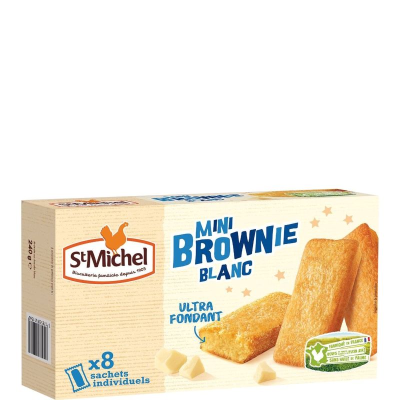 St Michel Cocottes Brownie Au Chocolat Blanc, 8 Sachets Individuels 240G