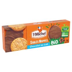 St Michel Biscuits Sablés Au Chocolat Lait Bio : Le Paquet De 16 - 140G