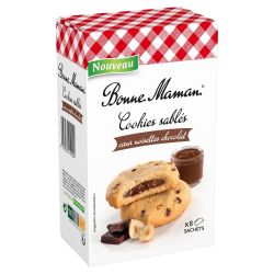 Bonne Maman Biscuits Cookies Cœur Chocolat : La Boite De 200G