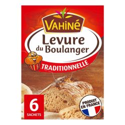 Vahiné Levure Du Boulanger : Les 6 Sachets De 8 G