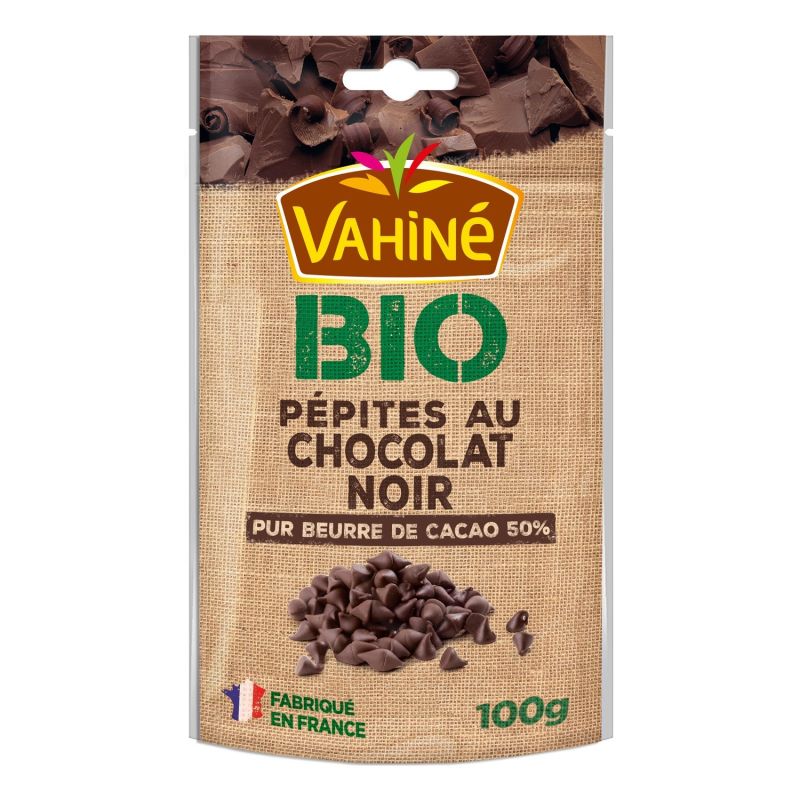 Vahiné Pépites Au Chocolat Noir Bio : Le Sachet De 100G