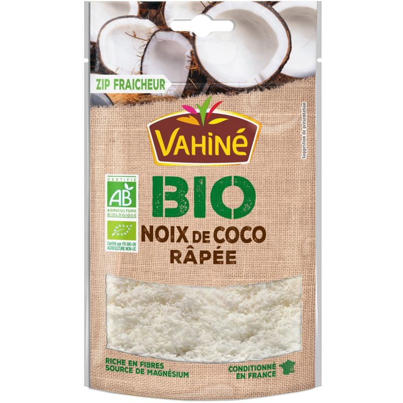 Vahiné Noix De Coco Râpée Bio : Le Sachet 115G