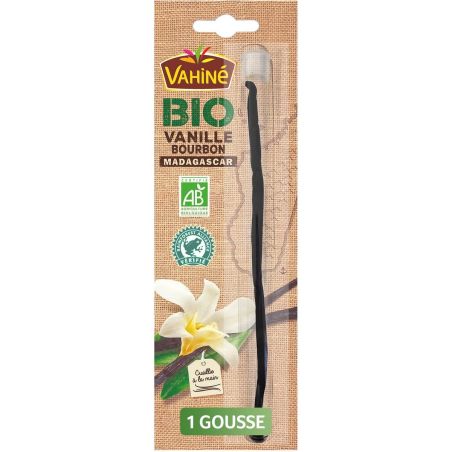 Vahiné Gousse De Vanille Bourbon Bio Madagascar X1 3G