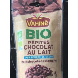 Vahine Vah.Pepite Choco Lait Bio 100G