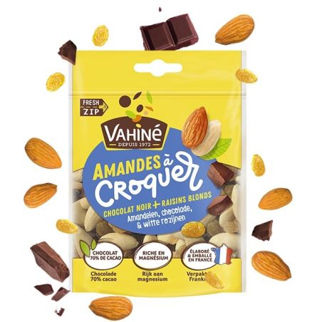 Vahiné Chocolat Noir & Raisins Blonds 100G