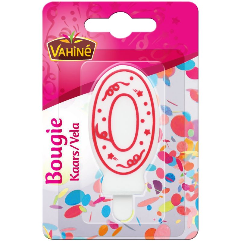 Vahiné Bougie Anniversaire Chiffre N°0