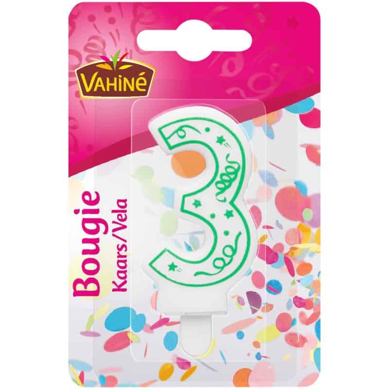 Vahiné Bougie Anniversaire Chiffre N°3